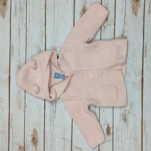 Baby Gap Pink Knit Bear Jacket 12-18M